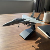 1/100 Scale F-15C Model Highly Detailed Diecast Fighter Jet for Office Decor