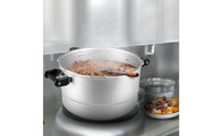 Burst-Resistant-Proof Commercial Pressure Cooker Fast Cooking Large Capacity Pressure Pot Safety Locking Lid Large Capacity Canning Pot Long-Lasting for Caterers, Chefs, Restaurant, Cafeteria