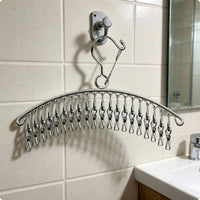 Sock Drying Hanger Space-Saving Multi-Clamp Clothes Hanger Stainless Steel
