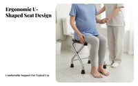 Sturdy Frame Foldable Bedside Commode Stable Support Folding Bedside Commode Non-Slip Feet Portable Toilet Easy to Clean for Pregnant Women, Disabled Individuals, People with Disabilities, Home Care, Bedroom, Travel