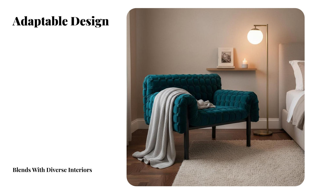 Modern Design Upholstered Single Seater stylish design Sculptural Single-Seater Statement Piece Lounge Chair Artistic Form for Art Lovers, Interior Designers, Living Room, Bedroom, perusing reading corner, Office