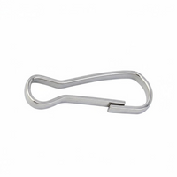 304 Stainless Steel Drapery Fastener Hook, sturdyDuty Hanging Organizer, Multi-Purpose Keychain Connector, Rust-Resistant Silver