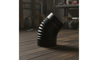 Heating Flue tube Elbow Corrugated Chimney Flue Elbow Heat-Resistant Fitting for Home Improvers