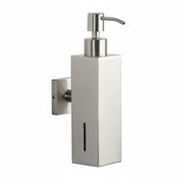 Wall Mounted Soap Dispenser Manual Hand Soap Pump Stainless Steel Pump Bottle for Office, Kitchen