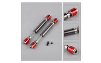 2 Pieces Telescopic Center Drive Shafts Easy to Install RC Crawler Drive Shafts Long-Lasting Heavy Duty