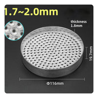 Zinc Alloy Screw Sorting Tray 116 Mm Perforated Screw Tray Sturdy Small Parts Organizer Easy to Clean