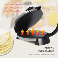 跨境出口美规欧规薄饼机大饼机春饼机家用电饼档春卷ROTI MAKER 澳规