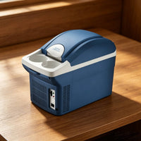 Two-wayUse Car Fridge Compact Mini Fridge Small Electric Cooler Space-Saving for Students, Office, Dorm Room