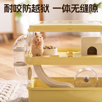 Transparent Hamster Cage with Hideout, 2 Levels