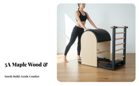 Strengthens Core Muscles Pilates Stability Chair Premium Wood & Steel Construction Wooden Pilates Equipment Set Balance Training Luxury Reformer Table Professional Grade for Fitness Enthusiasts, Home Users, Adults, Commercial Gym