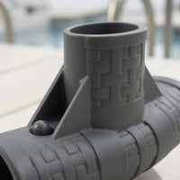 Plastic Pool Frame Connector Reinforced Outdoor Equipment Ribbed