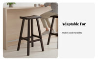 Backless Saddle Stool Minimalist Design Tavernstool Long-Lasting Frame for Cafe