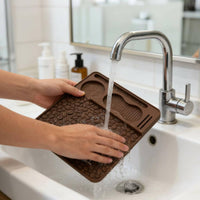 Silicone Coffee Accessory Organizer Heat-Resistant Silicone Pressing Mat Flexible Coffee Tamper Holder Mat for Home Kitchen