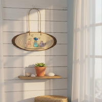 Rustic Cat Wall Decor Artisan Look House Decoration for Entryway