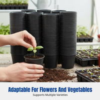 Sprout Container, Black Flower Pot, Nutrient Bowl, Sprout Bag, Multi-Use for Planting