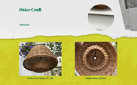 Rattan pendant shade for rustic decor