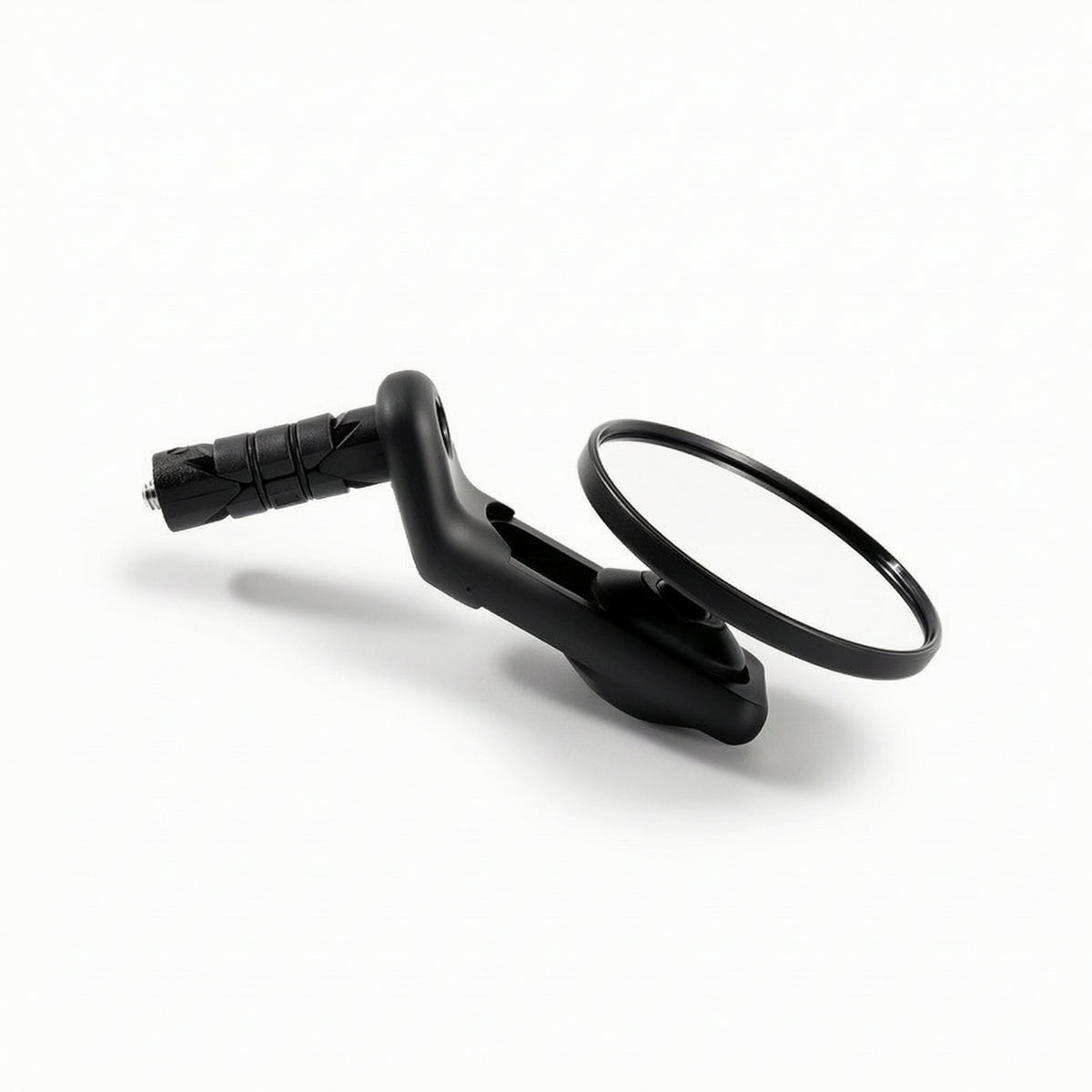 Adjustable Bike Mirror with Bar End Mount Round Bar End Mirror Rotatable Easy to Install for Commuting, Road Bikes