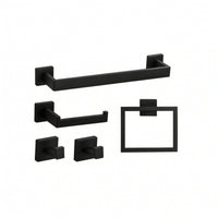 5 Pieces Bathroom Hardware Set Wall-Mounted Bathroom Accessory Kit Modern