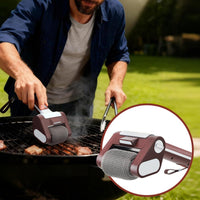 Electric Grill Brush Filament without Bristles Stainless Steel Roller Brush