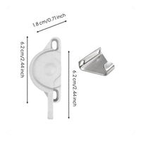 Sliding aperture Lock, Aluminum Alloy Half-Moon Latch, Security Lock for Sliding panels and Doors, Adjustable No-Drill Installation, Household Security