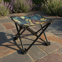 Small Canvas Stool Versatile Portable Folding Stool Long-Lasting Oxford Material