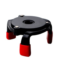 Single-Direction 3-Jaw Oil Filter Wrench Adjustable Filter Wrench with Safeguarding Caps Compact Tool Heavy-Duty for Mechanics