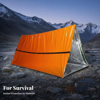 Retains Body Heat Mylar Emergency Blanket Highly Reflective Emergency Tube Tent Ultralight for Survivalists, Backpackers, Camping, Hiking