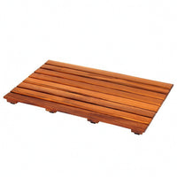 Wooden Bath Mat Moisture-Resistant Wooden Shower Mat Long-Lasting for Spa