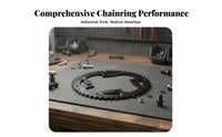 Mountain Bike Chain Gear Effortless Shifting 104BCD Chain Gear Mountain Bike Crankset Gear CNC Aluminum Cycle Chainwheel High