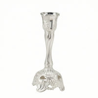 Candle Holder with Openwork Base Elegant Ornament Stable for Mantel