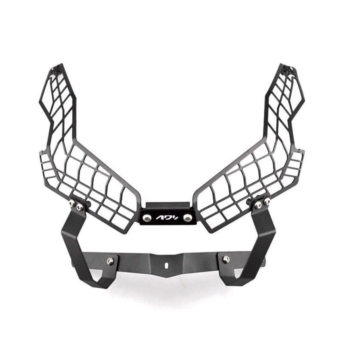 Metal Headlight Grille Guard Rigid Headlight Guard with Mounting Bracket Safeguarding Rugged for Motorcyclists