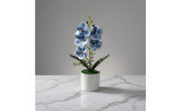 Artificial Flower Realistic Faux Flower Plant Fake Phalaenopsis Easy to Clean Flower Arrangement Real Touch