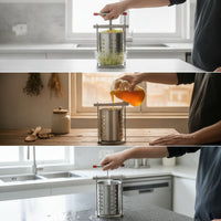 Detachable Manual Vegetable Press Easy to Clean Manual Vegetable Press Stable Stainless Steel Press Compact for Home Cooks, Dumpling Filling Making, Kitchen Countertop