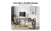 Deskside book bag Holder With casters Storage Trolley Easy to Move for Classroom