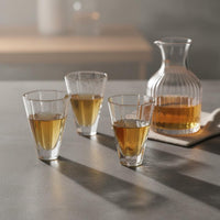 Japanese and Design Sake Glass Elegant Design Hammered Glass Beverage Vessel