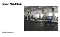 Space-Saving Design Half Balance Ball Storage Rack Steel Frame Construction Balance Ball Storage Rack Stable Structure Large Capacity for Fitness Studio