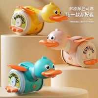 抖音同款USB直充电动旋转觅食鸭转转鸭宝宝引导学爬玩具电商代发