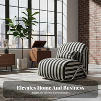 Cylindrical Frame Accent Chair Retro Design Single Sofa Mid-Century Modernera Modern Design Barrel-Shaped Rearrest for Adults