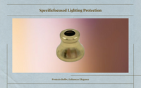 Bronzed Ceiling Light Cover