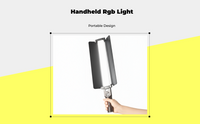 Dimmable rechargeable RGB LED light