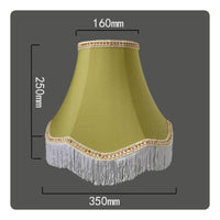 Textile Lamp Shade American Design Tassel Lampshade Vintage for Bedside