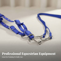 Horse Bridle with Reins Long-Lasting Adjustable Horse Bridle Equestrian Supplies Padded for Comfort Wear-Resistant
