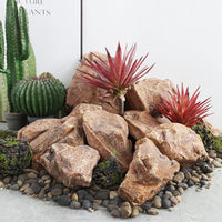 Floating Faux Stone Decorative Hanging PU Prop for Office Greenery