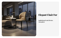 Upholstered Side Chair Luxury design Dining Seating Comfortable Backrest Minimalist Aesthetic for Homeowners, Cafe, Living Room