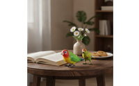 Sculpted Plastic Bird Ornament Realistic Bird Figurine Lifelike Standing for Collectors