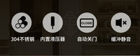 液压玻璃柜门铰链无框展柜酒柜不锈钢玻璃夹玻璃门缓冲合页免打孔