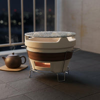 Chinese Tea Warmer Multi-Functional Traditional Briquettes Grill Multifunctional Outdoor Tea Warmer for Camping, Patio