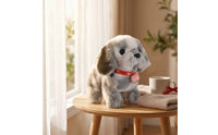 Walking Toy Dog with Bell Moving Electronic Dog Toy Interactive Stuffed Puppy Animated Stuffed Animal Barking for Children