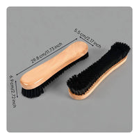 Billiard Table Brush Set Wood Handle Pool Table Brush Set Low-Shedding Bristles Billiard Cleaner Kit for Game Room, Bar