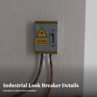 High-Energy Box Prop Lighted Warning Sign Decoration Electric
